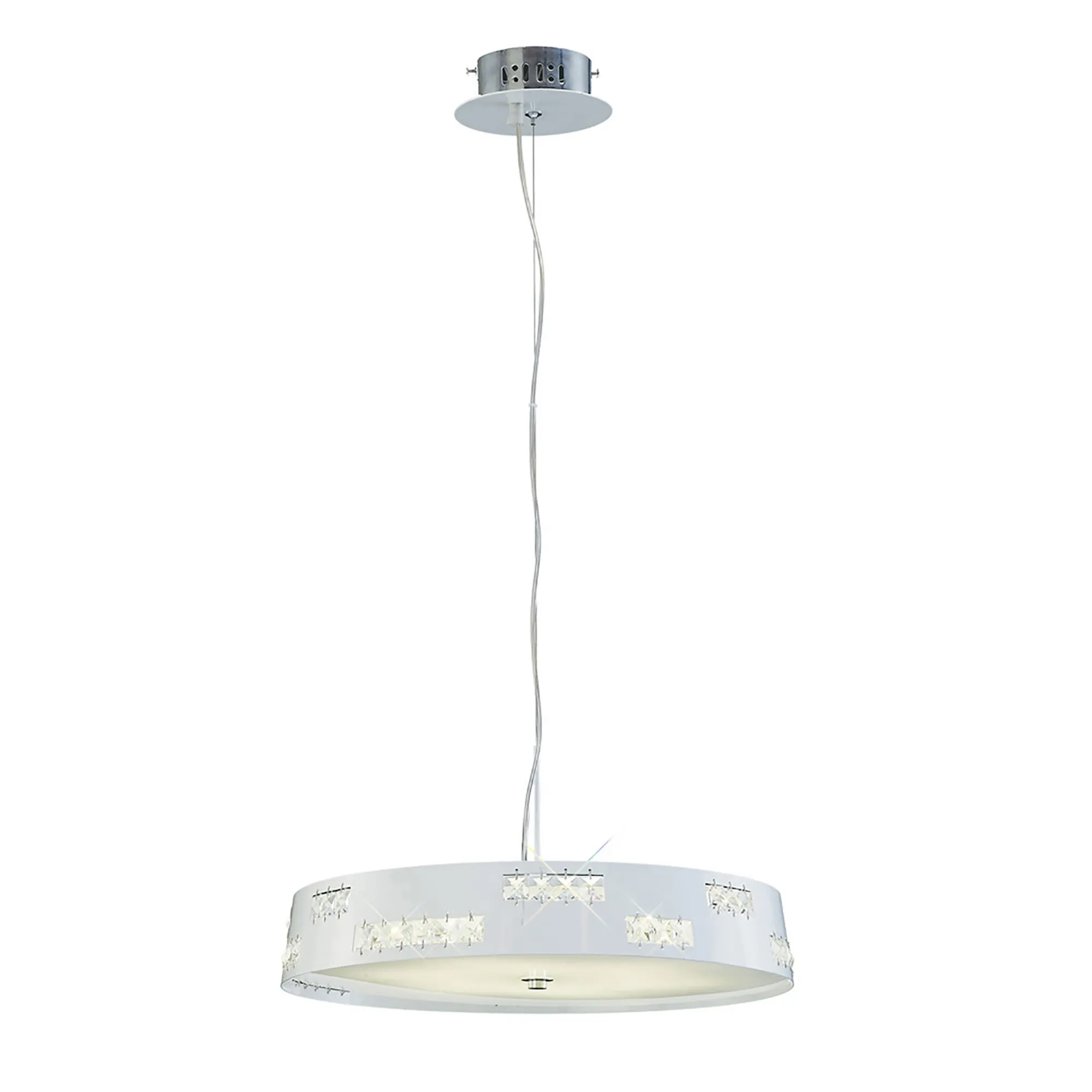 Phoenix Crystal Ceiling Lights Diyas Single Crystal Pendants